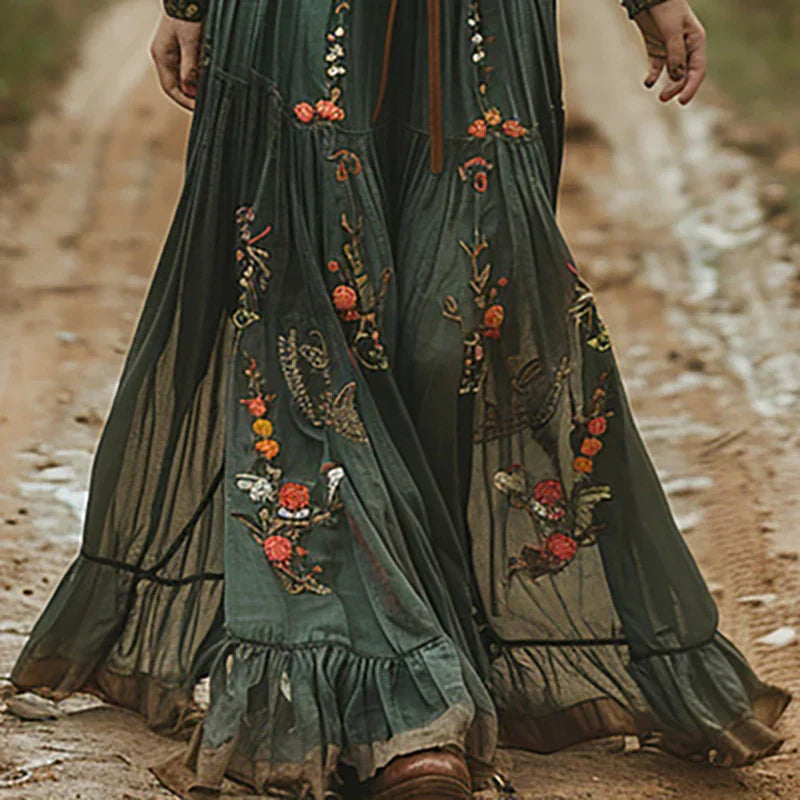 Harriet | Boho Floral Maxi Dress