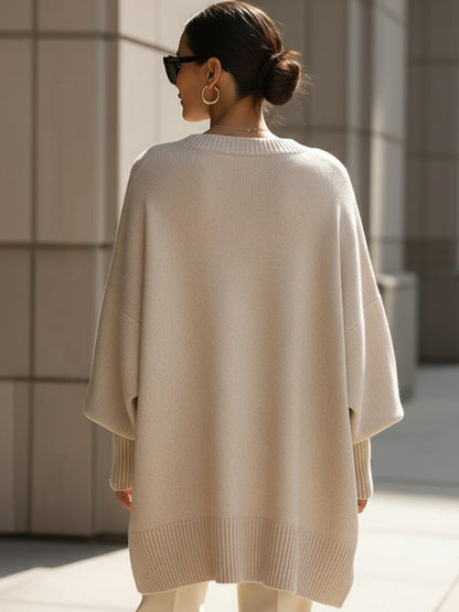 Jennifer | Cosy Oversized Batwing Knitted Winter Jumper