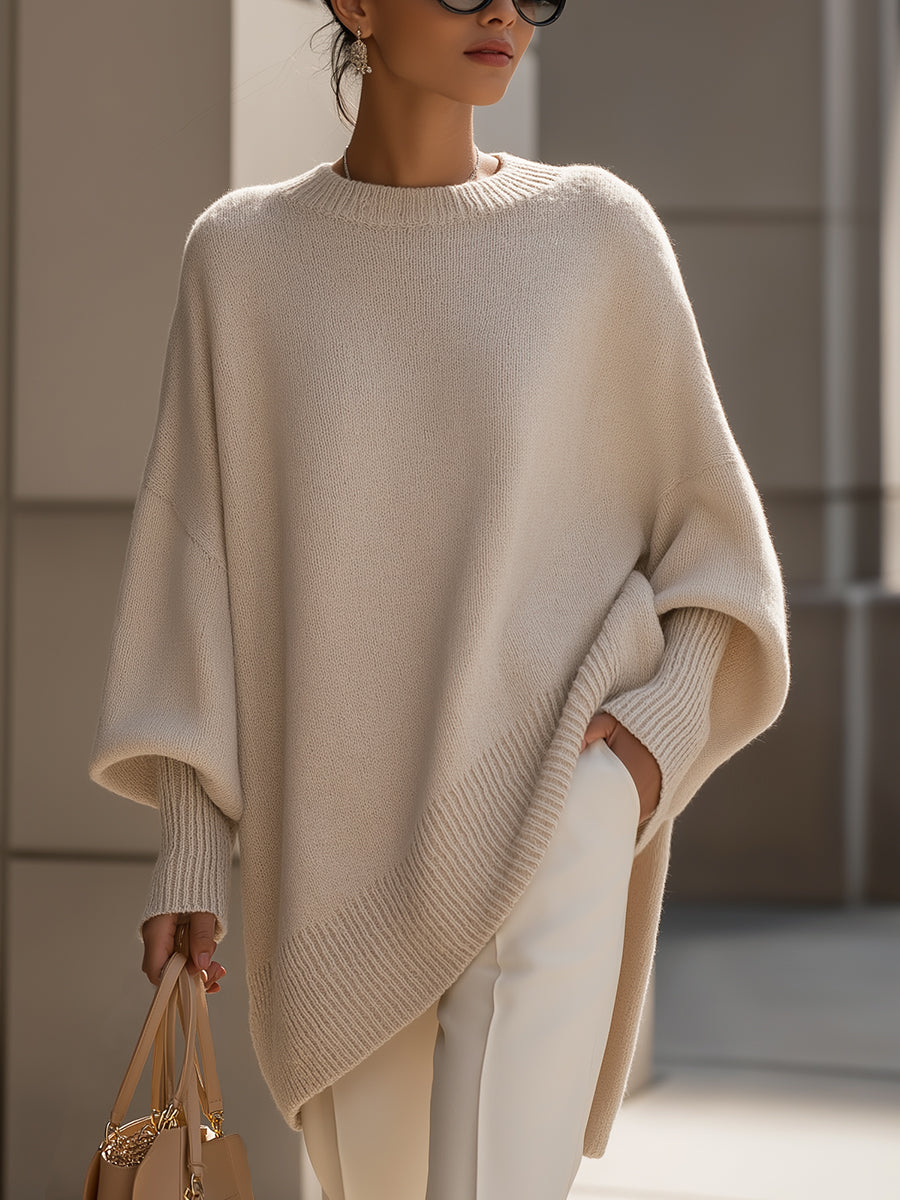 Jennifer | Cosy Oversized Batwing Knitted Winter Jumper