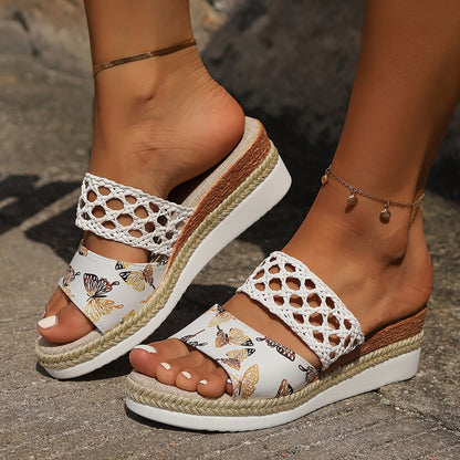 Sonoma | Woven Wedge Sandals Earthy charm