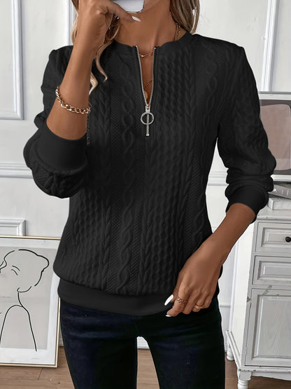 Zoé | Modern Zip-Up Sweater