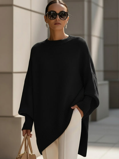 Jennifer | Cosy Oversized Batwing Knitted Winter Jumper