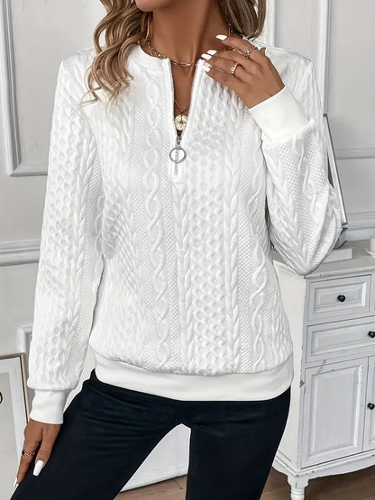 Zoé | Modern Zip-Up Sweater