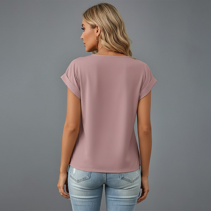 Lumara | Women’s V-Neck Twist Front Top