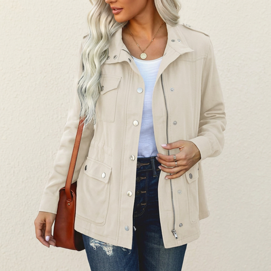 Ella | Utility Zip Up Field Jacket