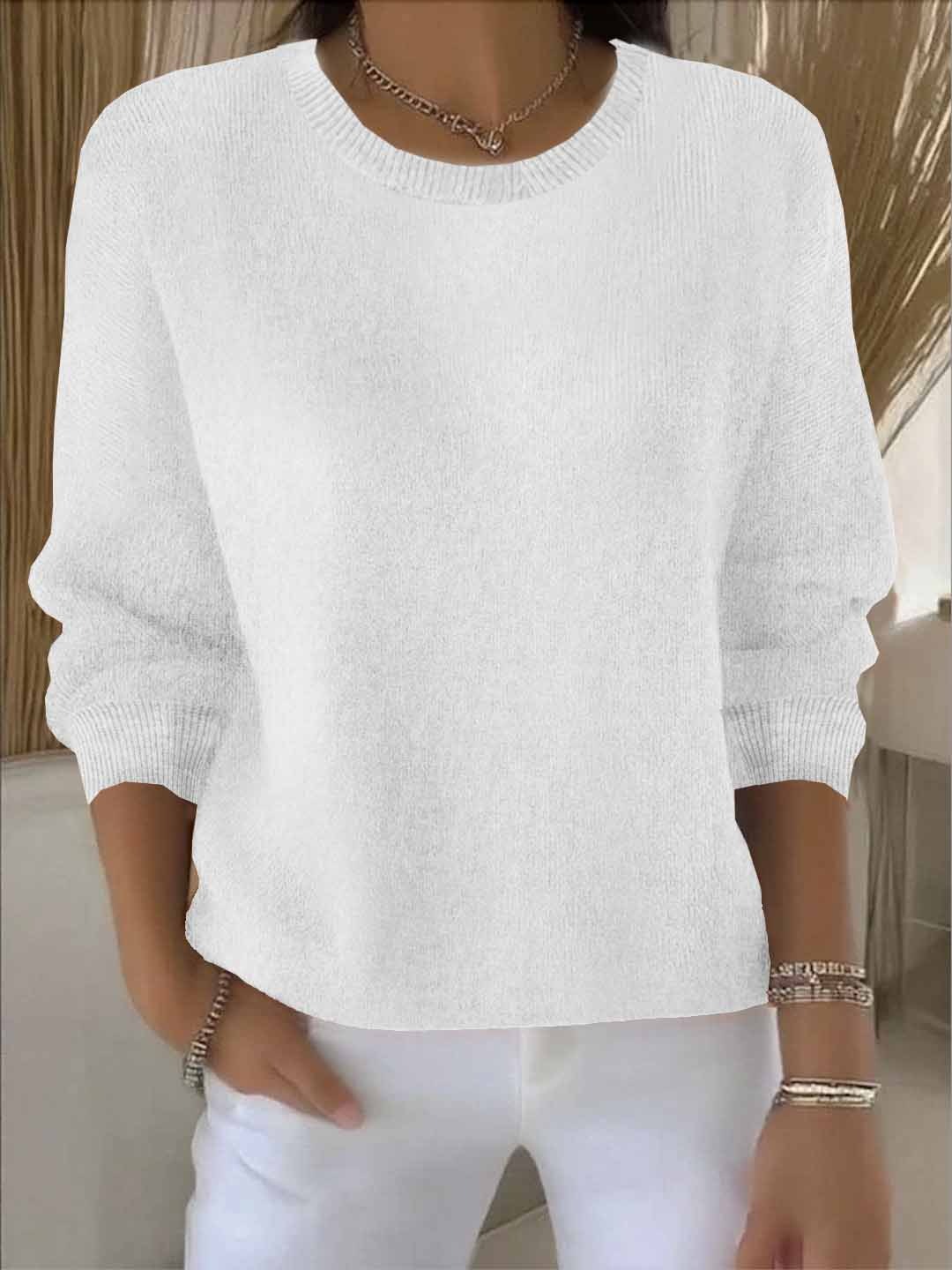 Laurie | Cosy Crew Neck Knitted Long Sleeve Jumper