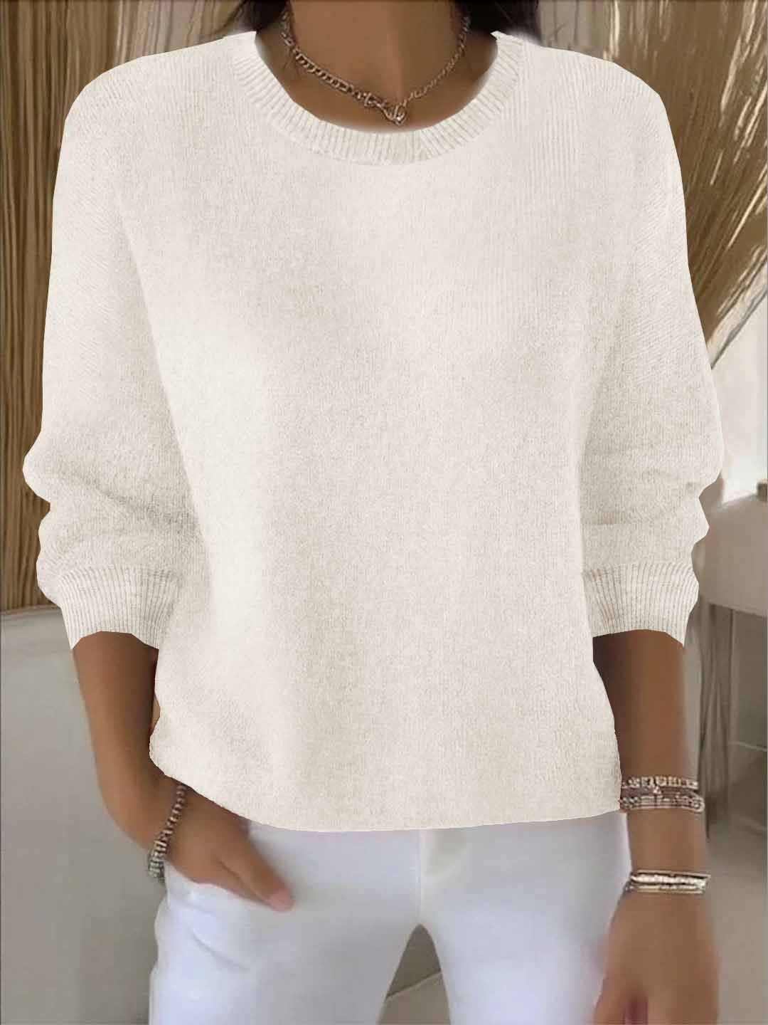 Laurie | Cosy Crew Neck Knitted Long Sleeve Jumper
