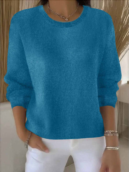 Sasha | Cosy Crew Neck Relaxed Knit Jumper