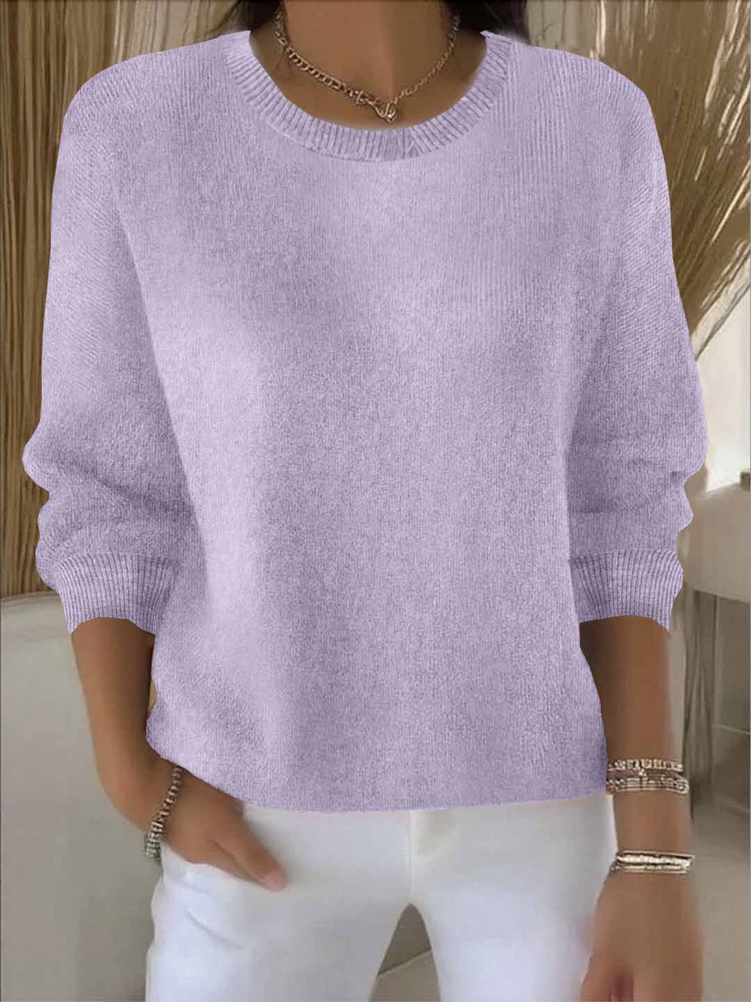 Laurie | Cosy Crew Neck Knitted Long Sleeve Jumper