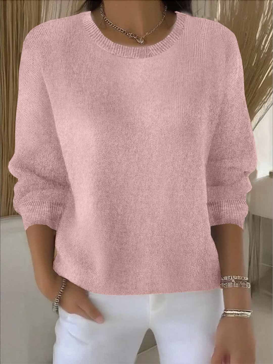 Laurie | Cosy Crew Neck Knitted Long Sleeve Jumper