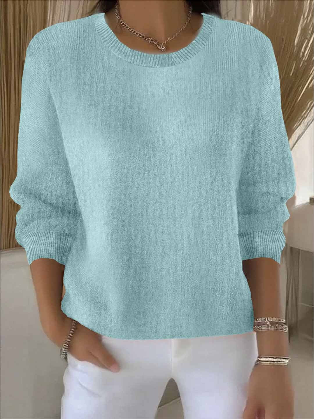 Laurie | Cosy Crew Neck Knitted Long Sleeve Jumper
