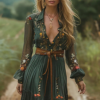 Harriet | Boho Floral Maxi Dress