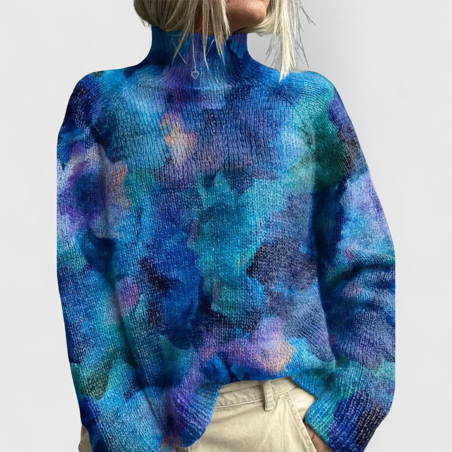 Rosalind | Cosy Knitted Turtleneck Roll Neck Winter Jumper