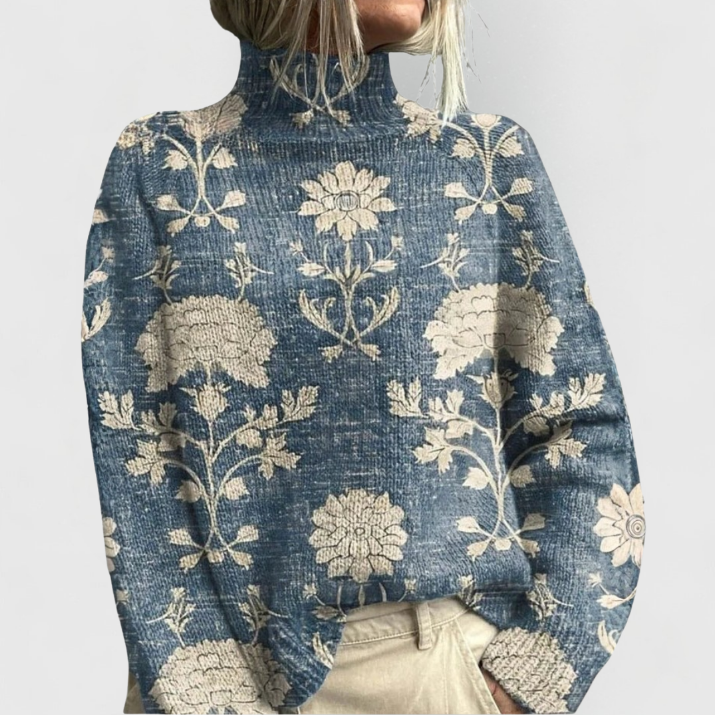 Rosalind | Cosy Knitted Turtleneck Roll Neck Winter Jumper