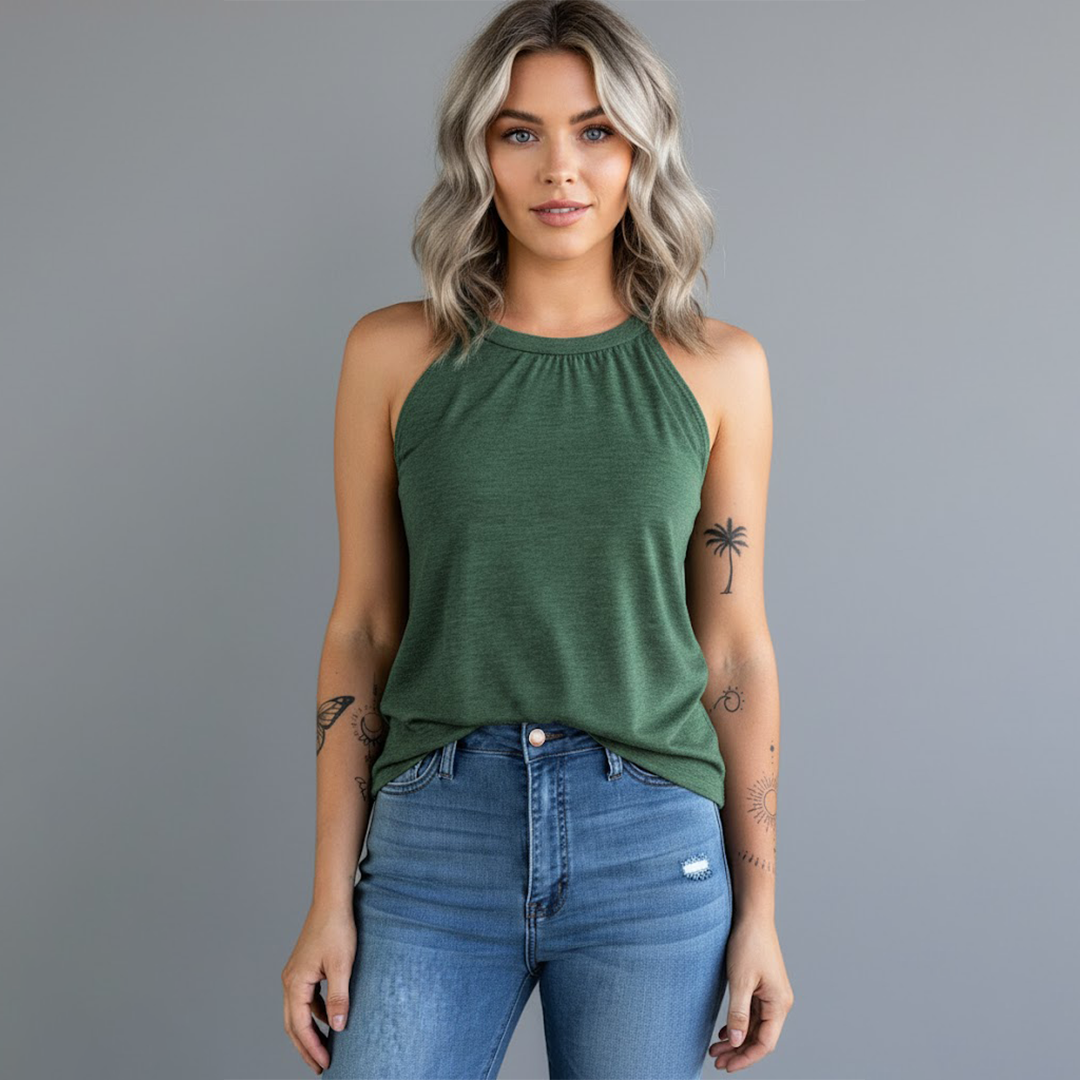 Tamira | Women’s Halter Neck Sleeveless Tank Top