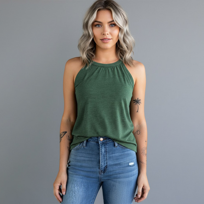 Tamira | Women’s Halter Neck Sleeveless Tank Top