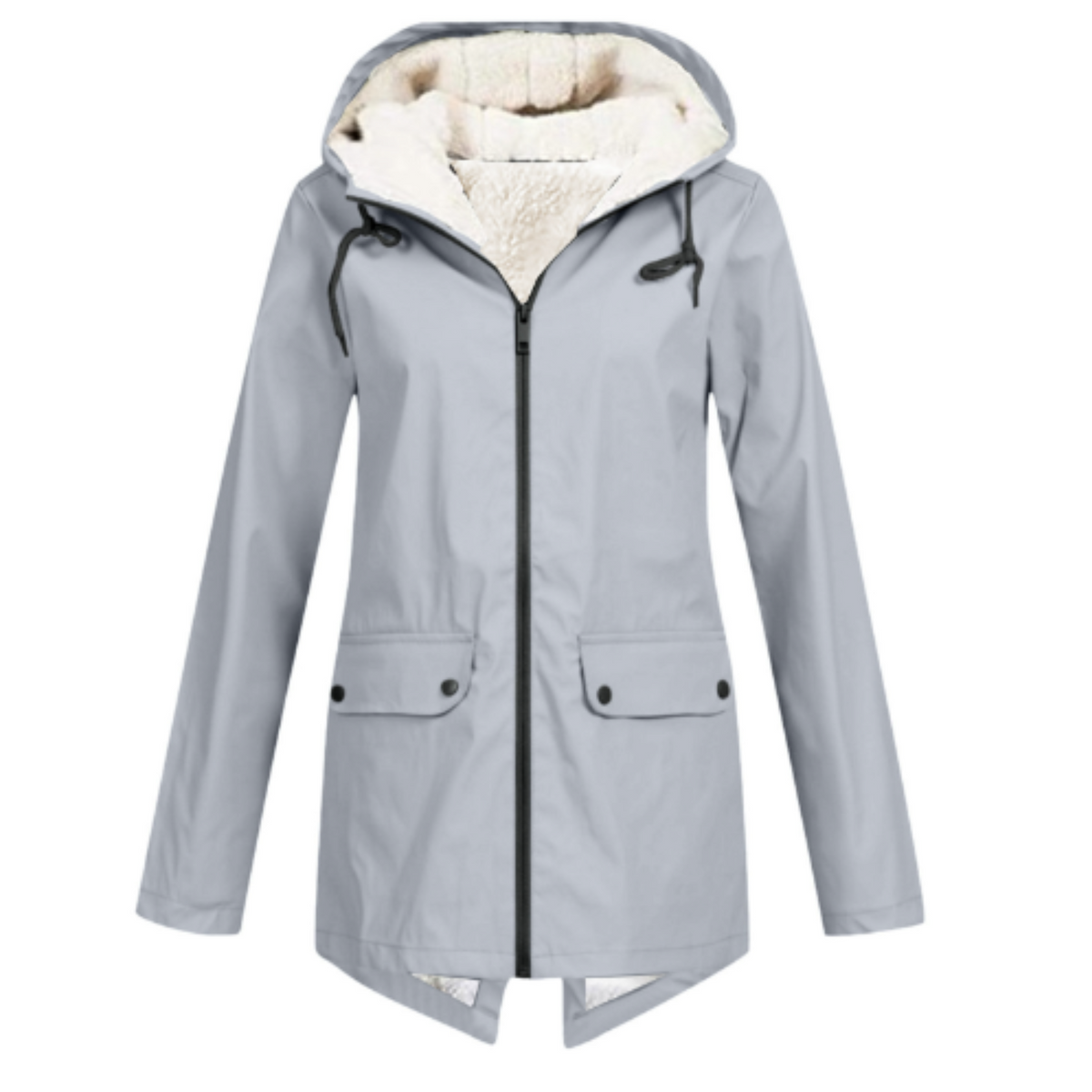 Esme | Waterproof Sherpa Lined Hooded Rain Coat