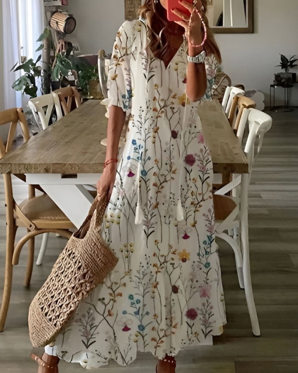 Vivienne | Boho Floral Maxi Dress