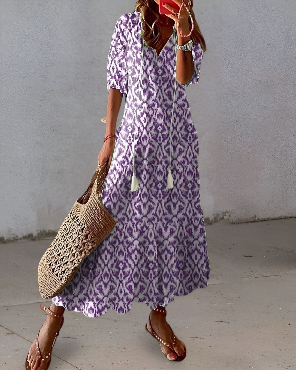 Vivienne | Boho Floral Maxi Dress