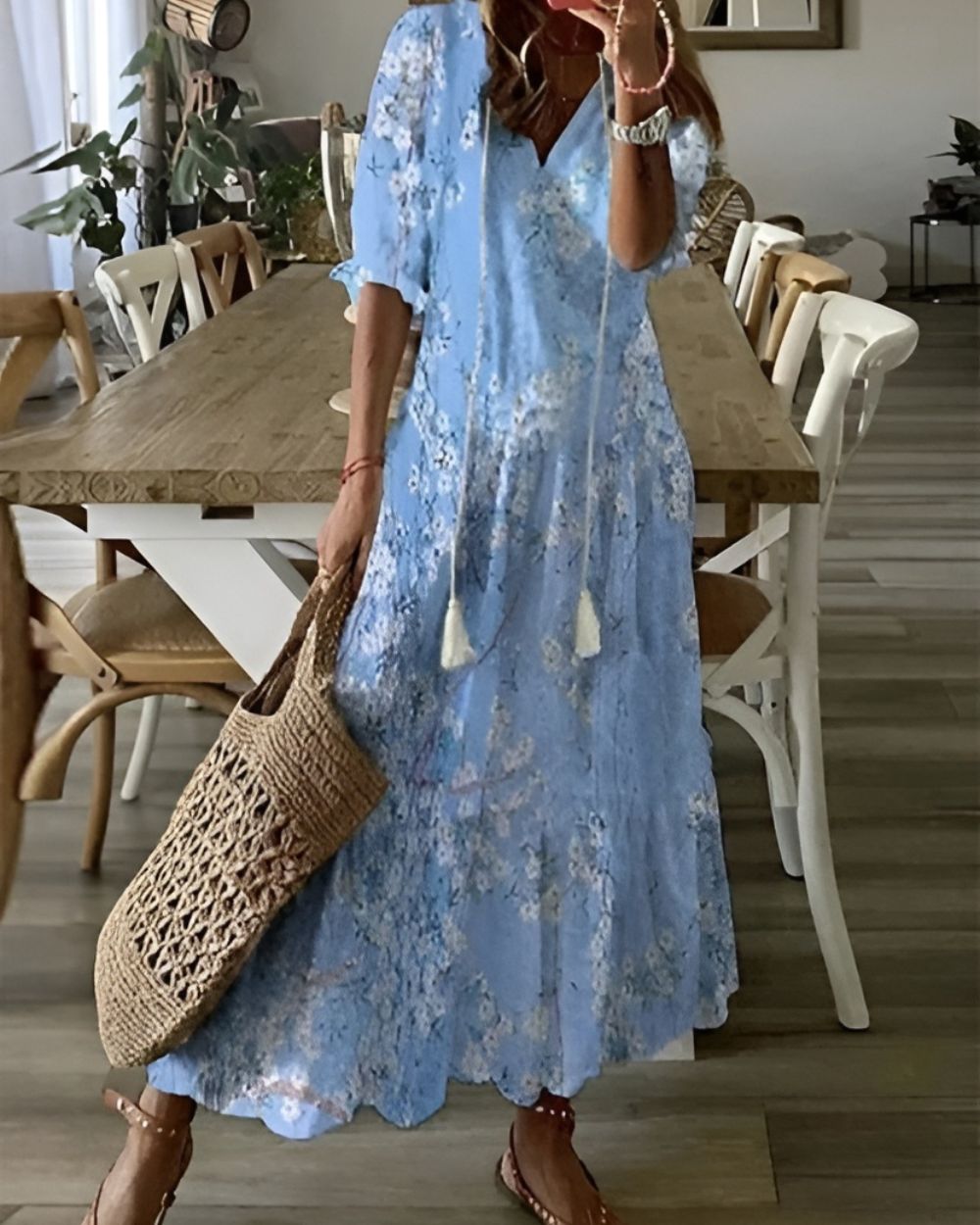 Vivienne | Boho Floral Maxi Dress