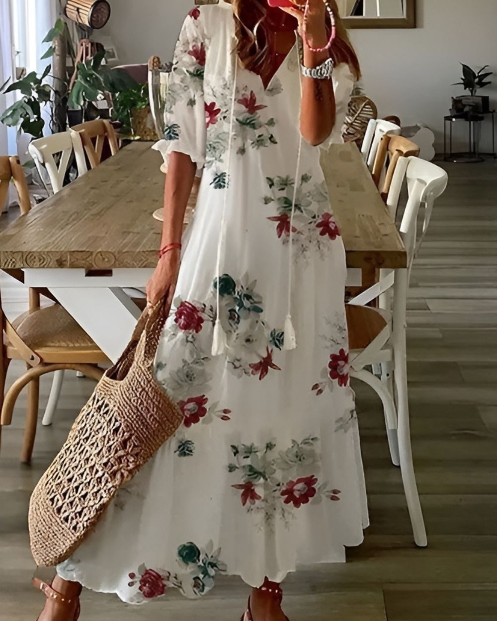 Vivienne | Boho Floral Maxi Dress