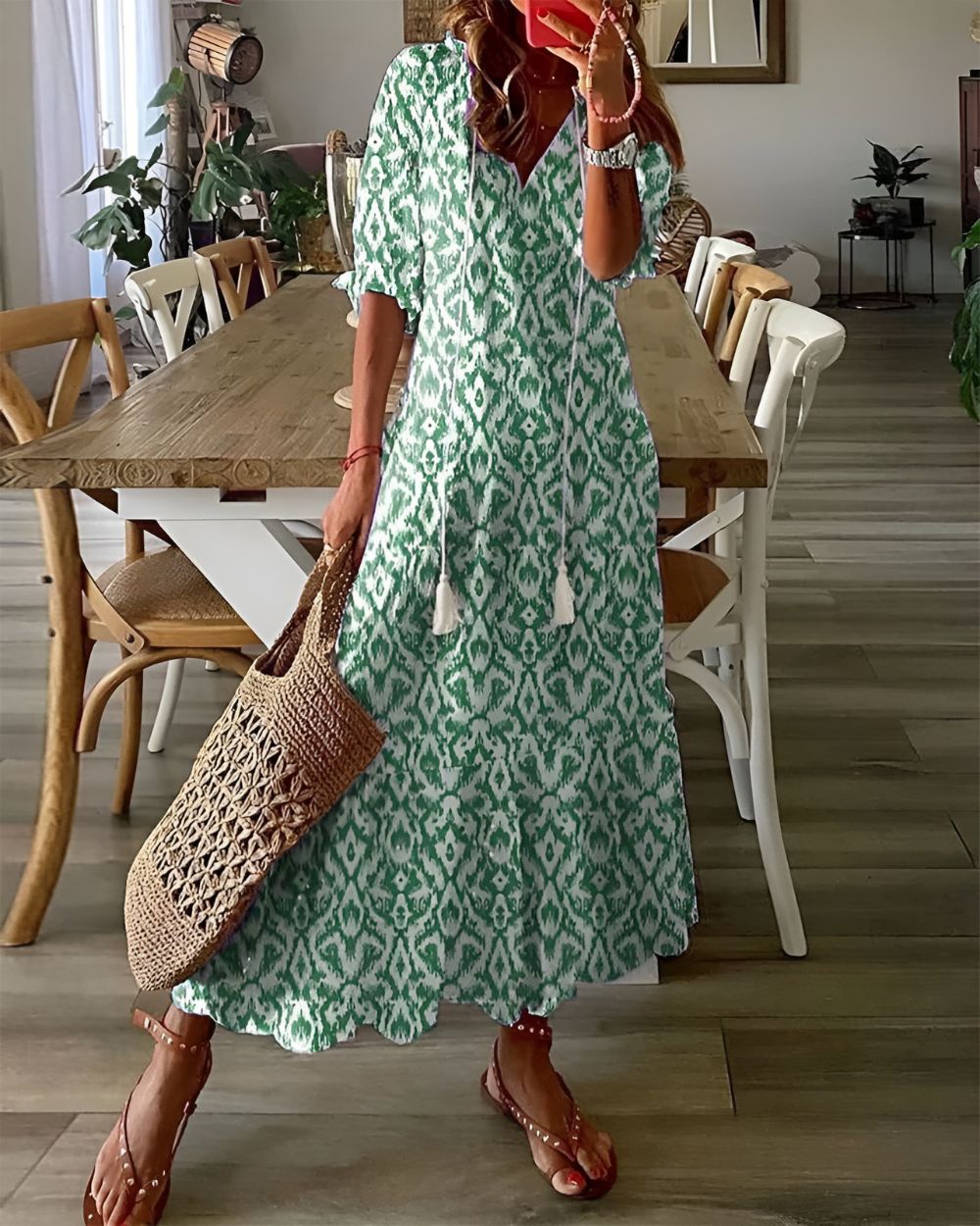 Vivienne | Boho Floral Maxi Dress