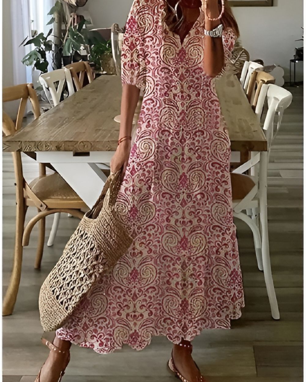 Vivienne | Boho Floral Maxi Dress