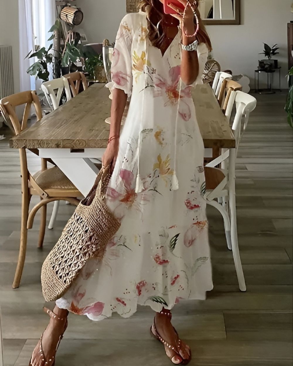 Vivienne | Boho Floral Maxi Dress