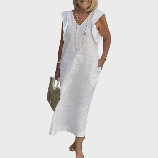 Emma | Women's Sleeveless Pocket Maxi Casual Dress