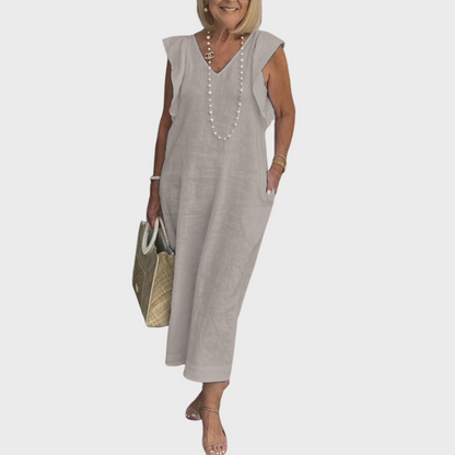 Emma | Women's Sleeveless Pocket Maxi Casual Dress