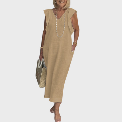 Emma | Women's Sleeveless Pocket Maxi Casual Dress