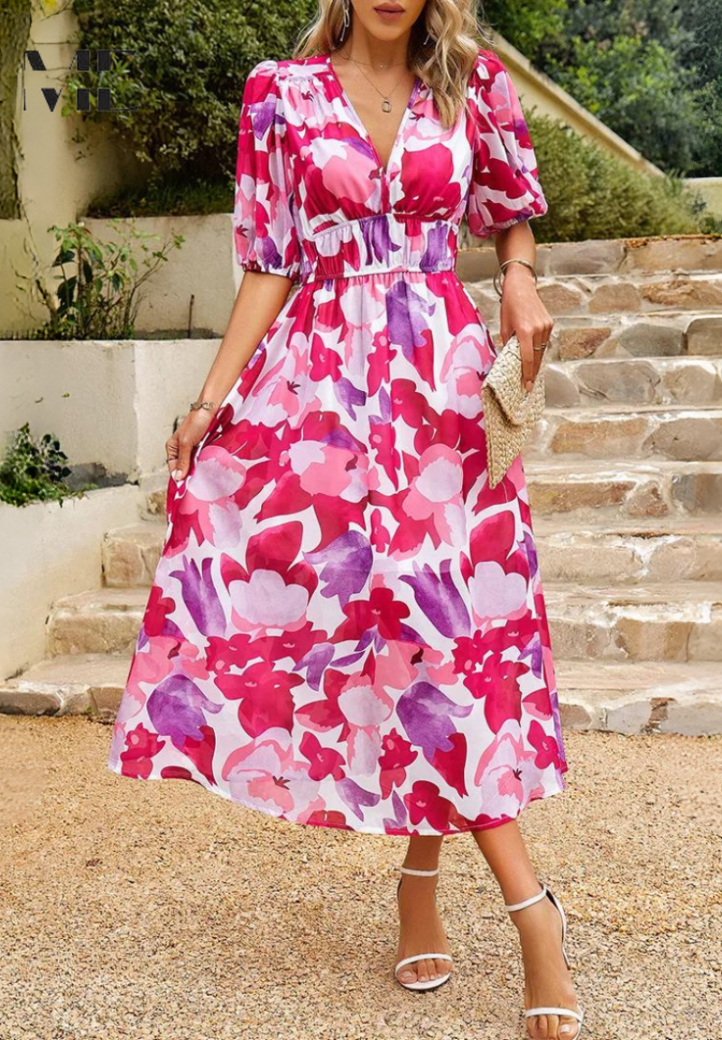 Arabella | Elegant Floral Maxi Dress