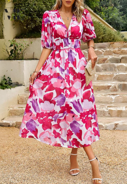 Arabella | Elegant Floral Maxi Dress
