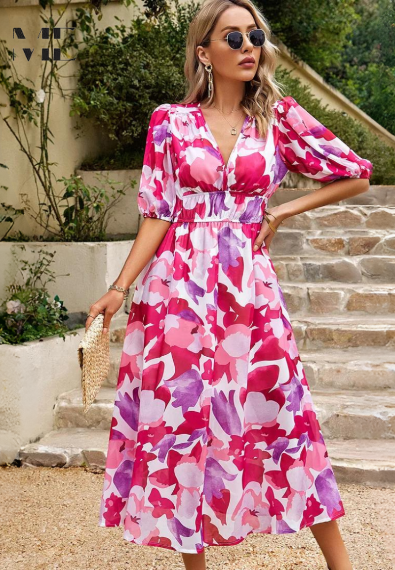 Arabella | Elegant Floral Maxi Dress
