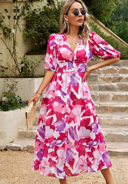 Arabella | Elegant Floral Maxi Dress