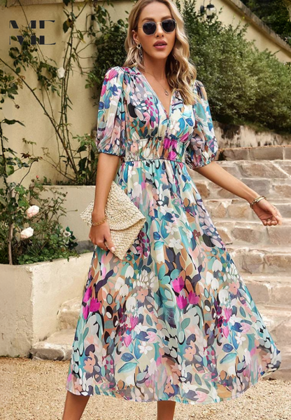 Arabella | Elegant Floral Maxi Dress