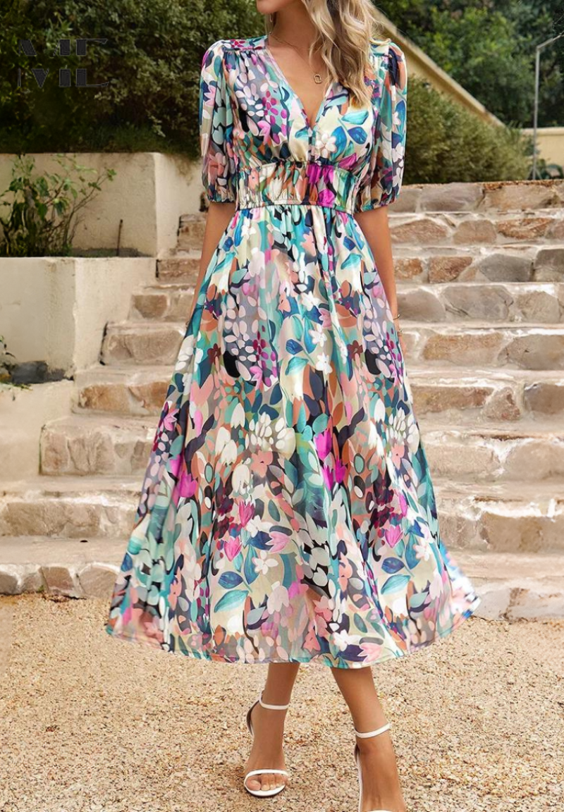 Arabella | Elegant Floral Maxi Dress
