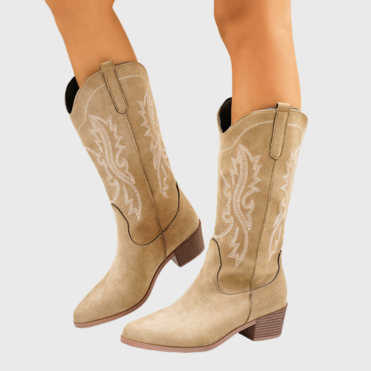 Baylor | Women's Wide Calf Western Cowboy Boots