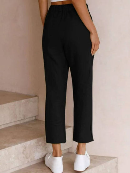 Emily | Women's Drawstring Waist Casual Slim Fit Pants