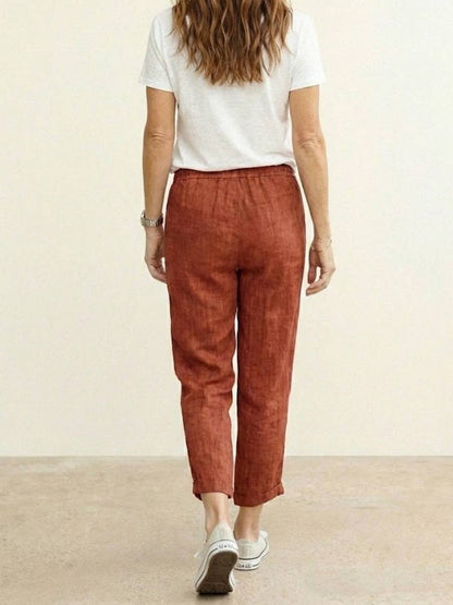 Emily | Women's Drawstring Waist Casual Slim Fit Pants