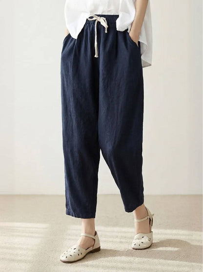 Emily | Women's Drawstring Waist Casual Slim Fit Pants