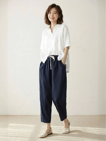Emily | Women's Drawstring Waist Casual Slim Fit Pants