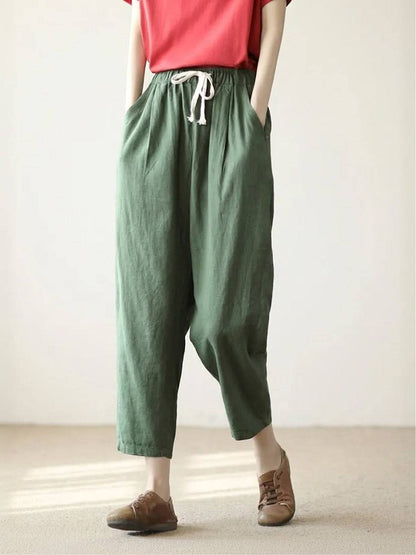 Emily | Women's Drawstring Waist Casual Slim Fit Pants