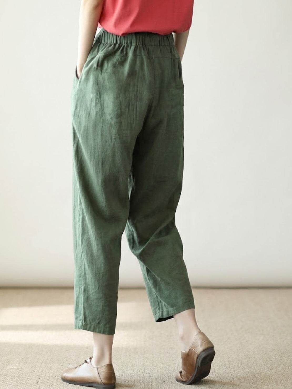 Emily | Women's Drawstring Waist Casual Slim Fit Pants