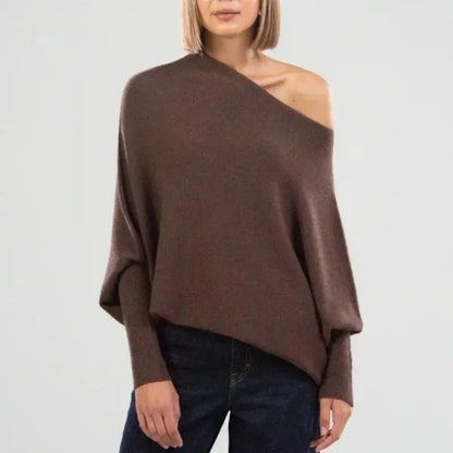 Celestina | Women's Off Shoulder Long Sleeve Sweater