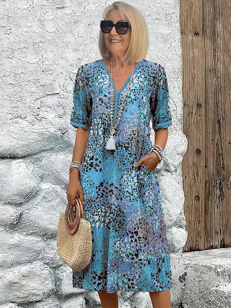 Rosie | Colourful Floral Midi Dress