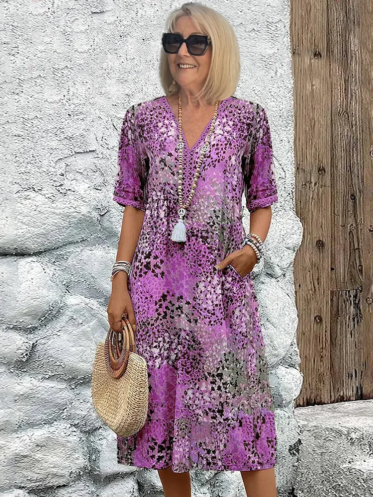 Rosie | Colourful Floral Midi Dress