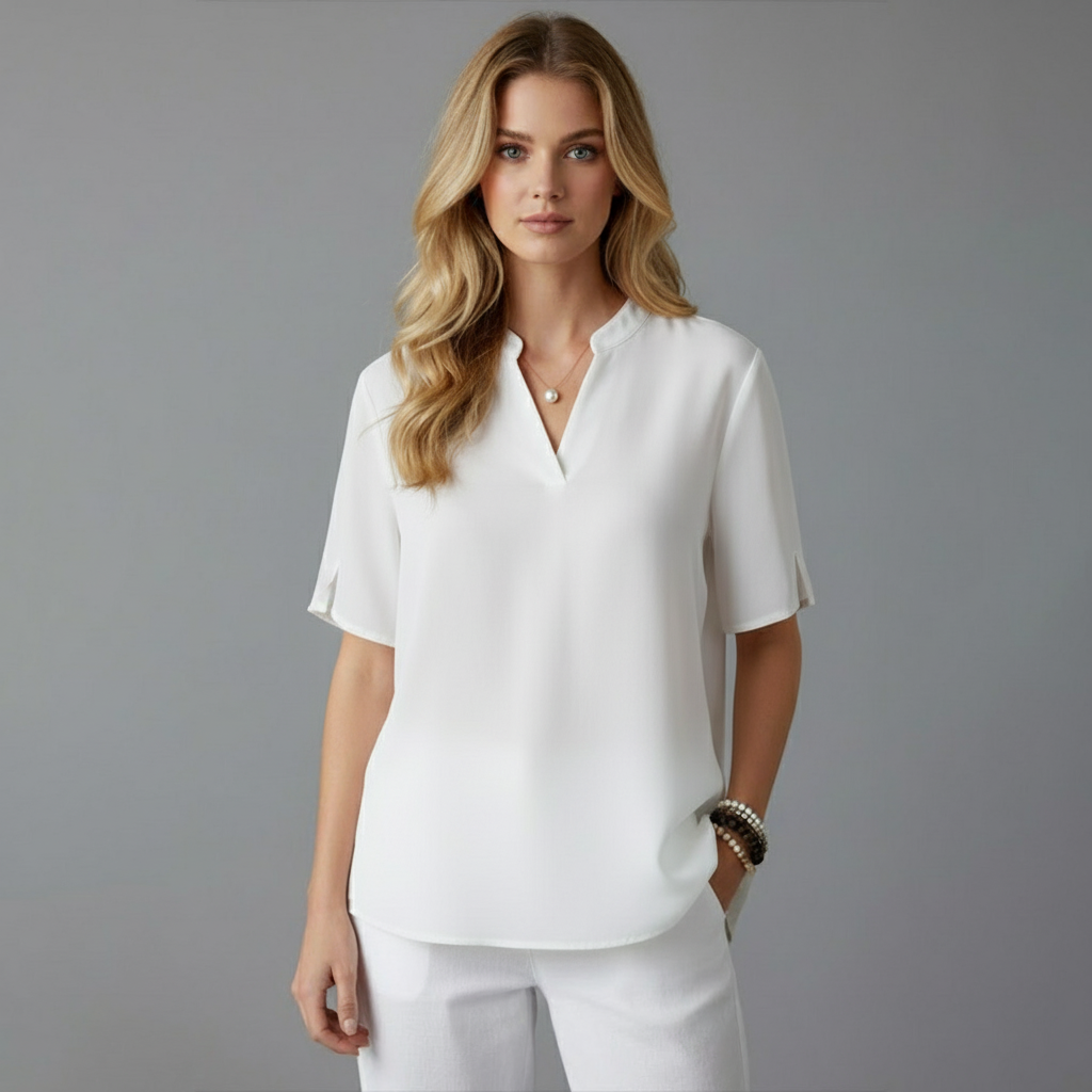 Beatrix | Soft and Elegant V-Neck Shirt