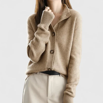 Camilla | Collared Button Knit Winter Cardigan