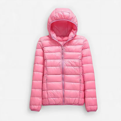 Lillian | Lightweight Quilted Hooded Packable Puffer Jacket